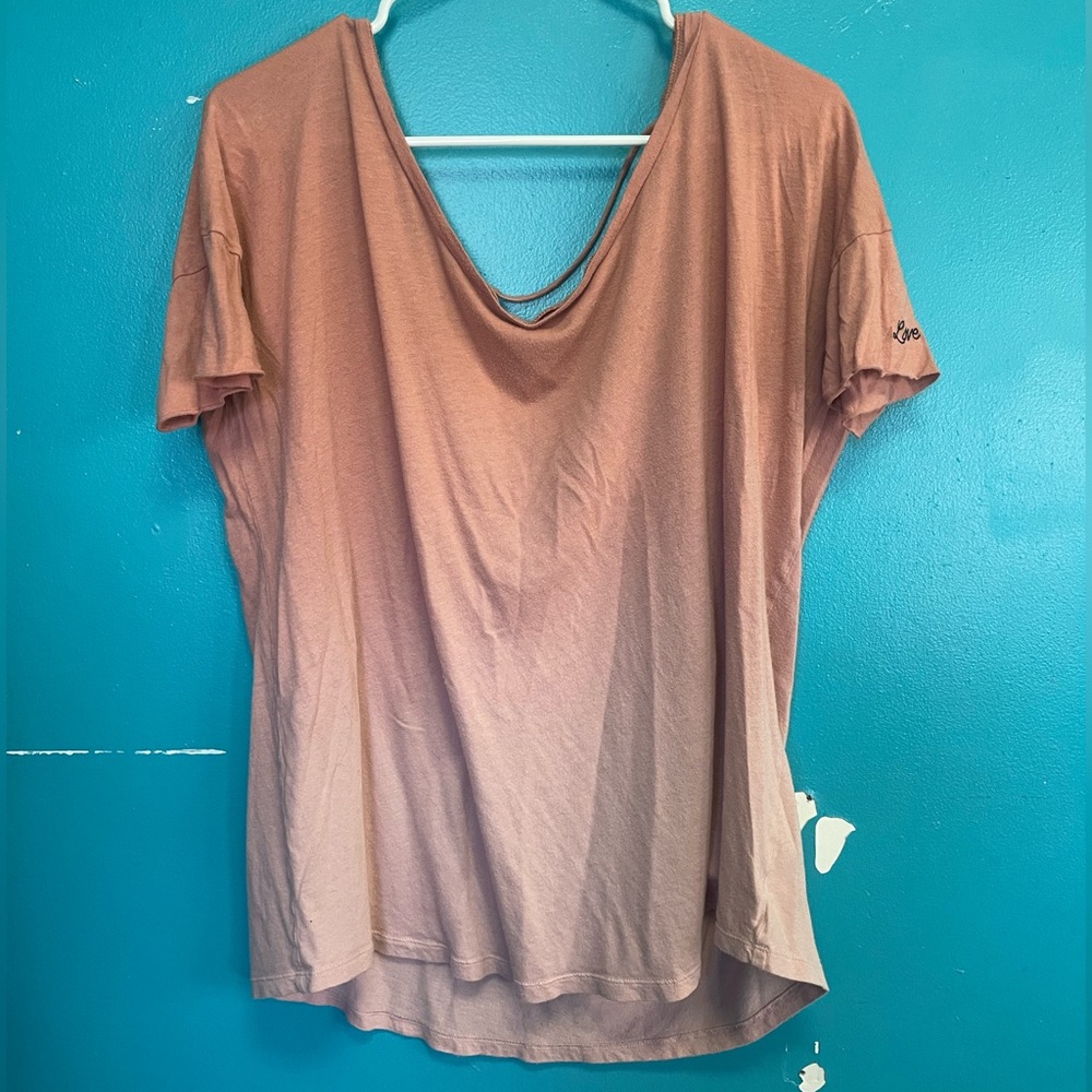 Pink by Victoria Secret peach color shirt